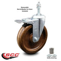 5 inch High Temp Phenolic Swivel Stem Caster with Total Lock Brake J731708