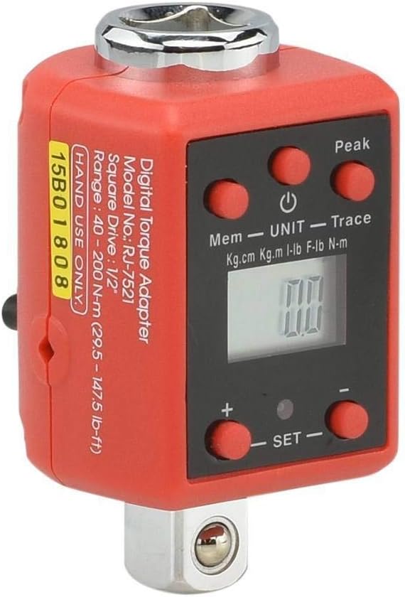 Digital Torque Adapter, 1/2" Drive, 29.5-147.5 Foot-Pound, Pack of 2 U30267