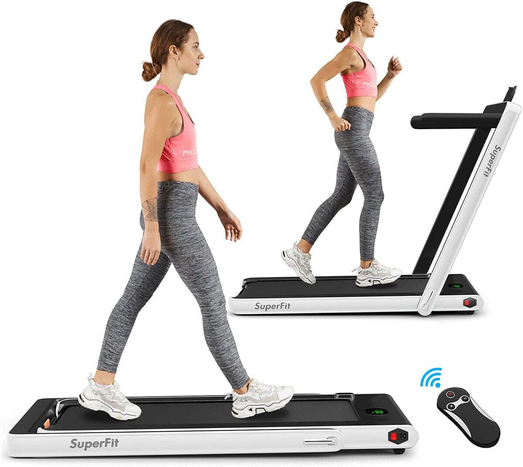 2 in 1 Folding Treadmill with LED Display J732377