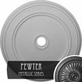 Hand-Painted Pewter Ceiling Medallion Q8586