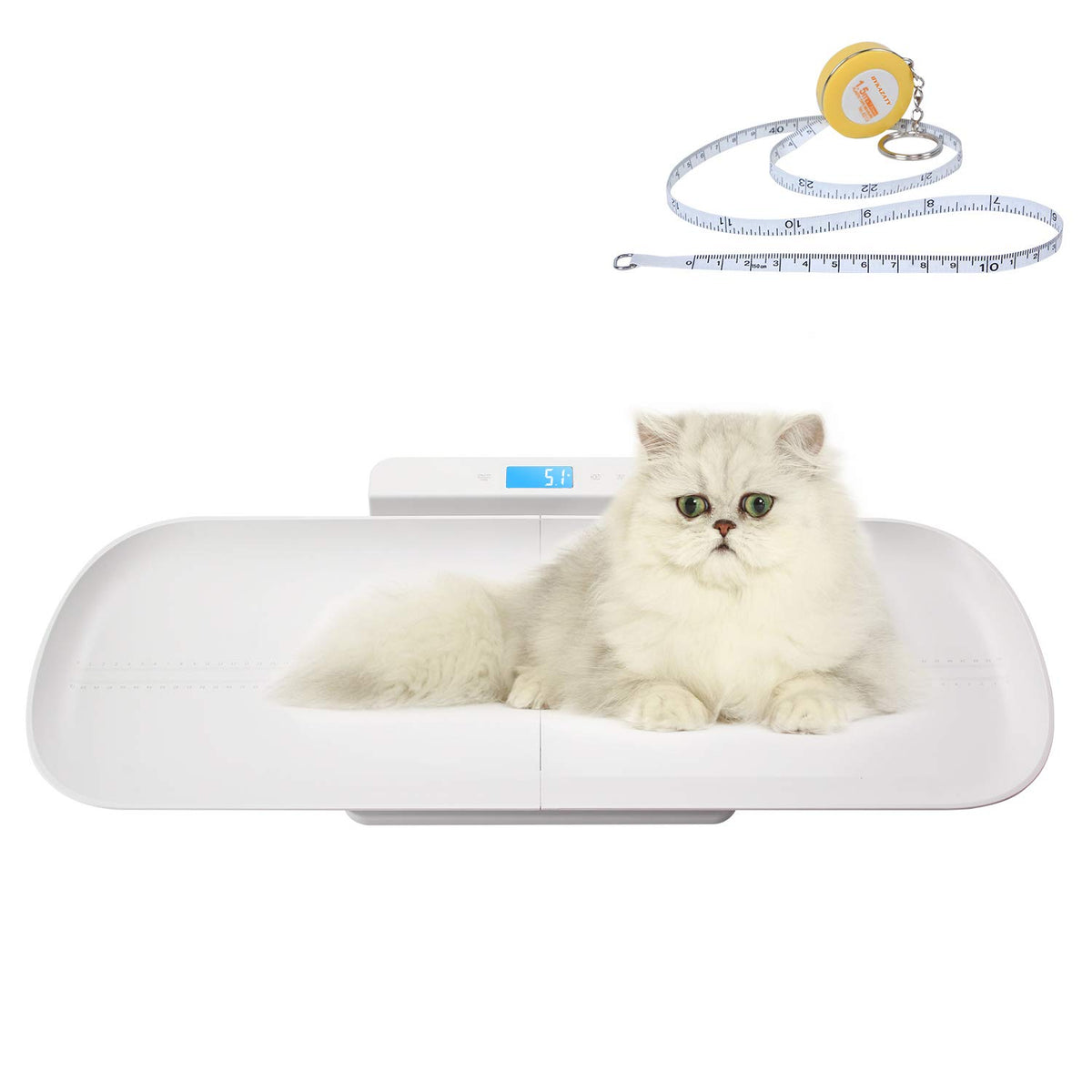 Pet Scale with Tape Measure, Digital Infant Scale with Height Tray, Max 220lb, Pack of 2 H621