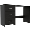 Black Computer Desk with Three Drawers H13757