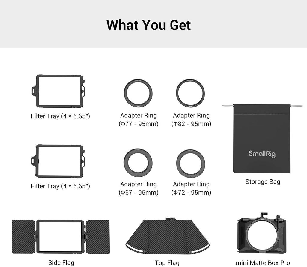 Mini Matte Box Pro with 4 x 5.65 Filter Trays and Adapter Ring M694