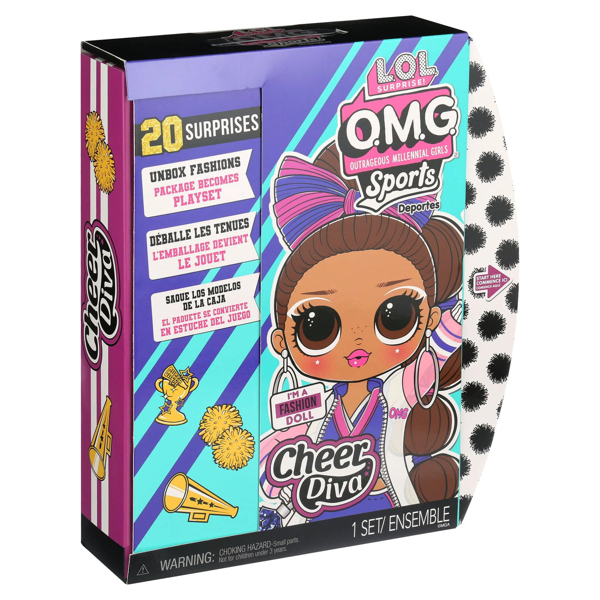 Cheerleading Fashion Doll With 20 Surprises To Unbox K6610