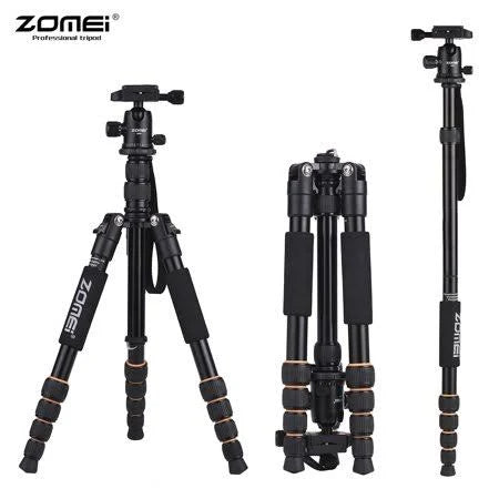 59inch Compact Travel Aluminum Alloy Camera Tripod Monopod with Ball Head Carry Bag V67561
