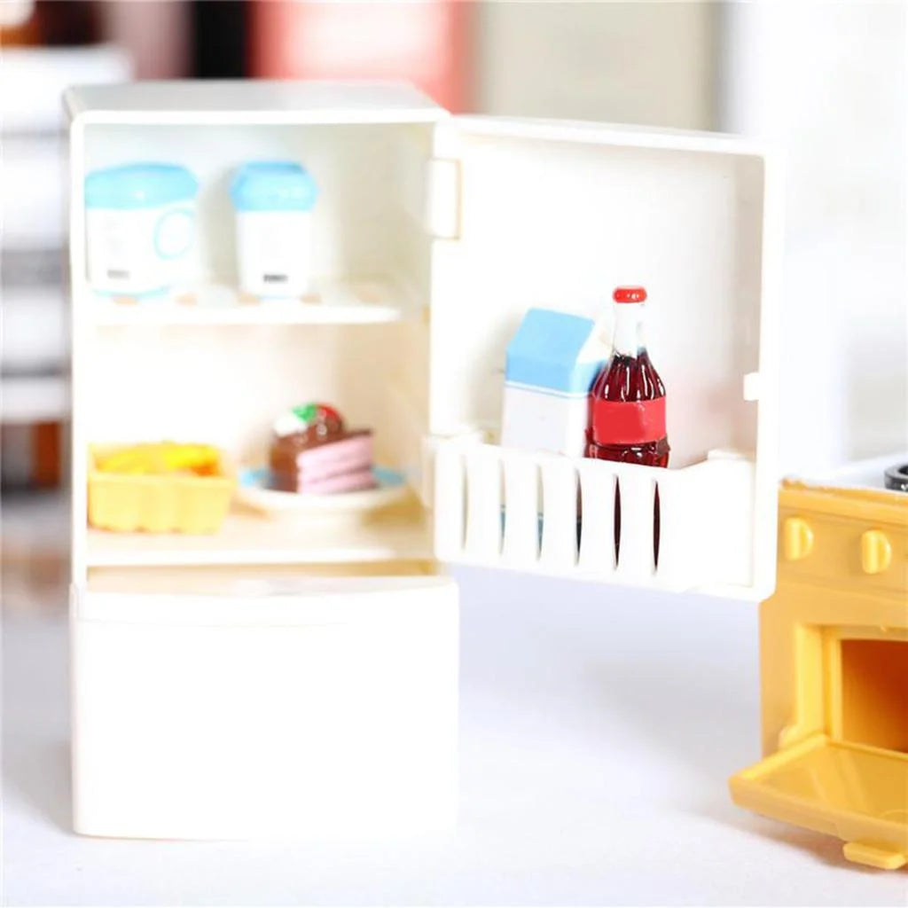 2x 1/12 Scale Dollhouse Miniature Kitchen Cooker Furniture Set J240393