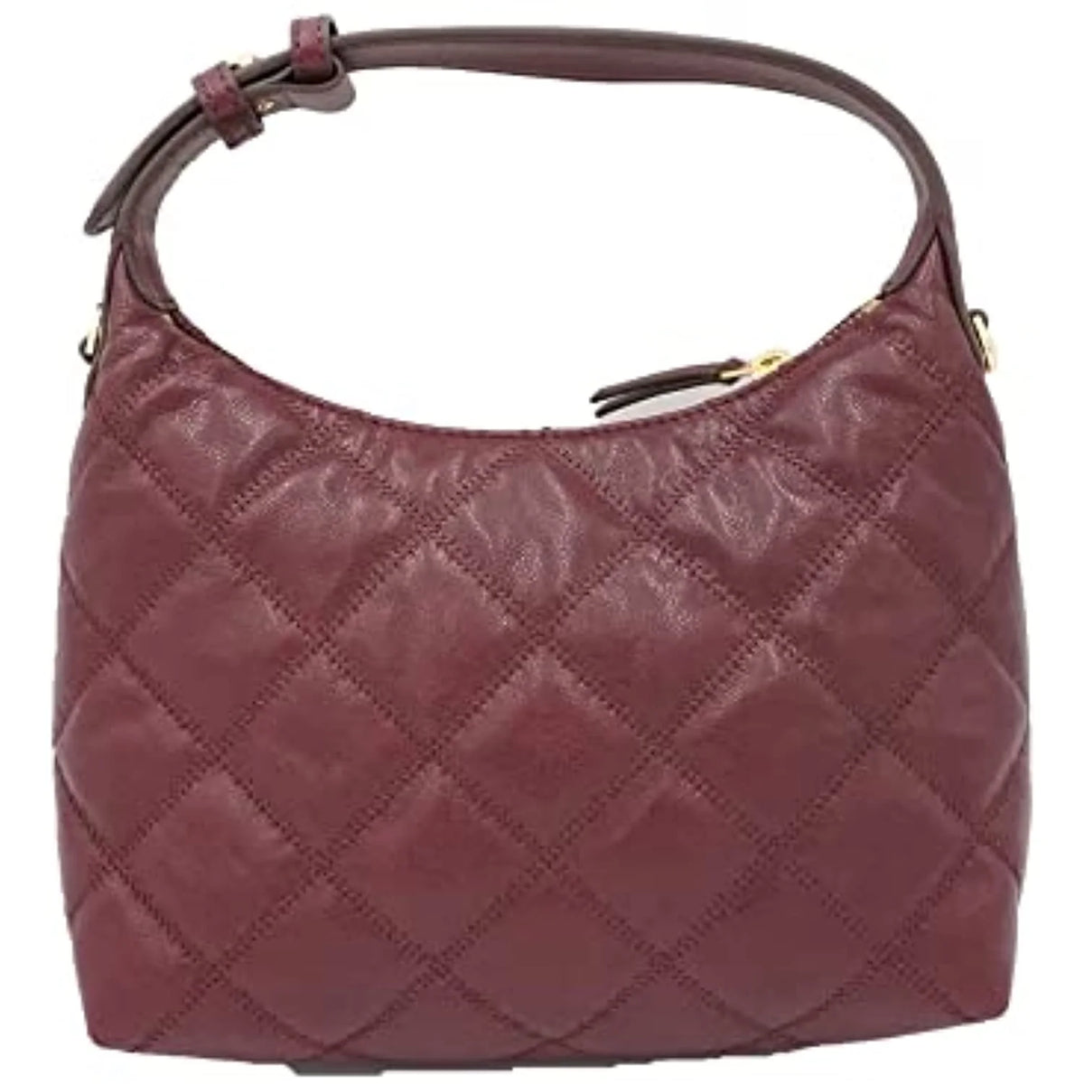 Quilted Leather Mini Hobo Bag V7712
