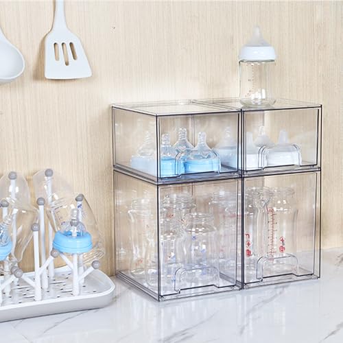 Clear Stackable Acrylic Storage Drawers 2 Pack I251642