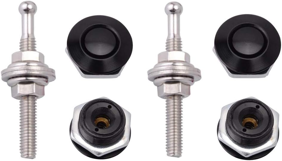 Quick Release Hood Pins 2 Pack 2.44" Diameter Black X36186