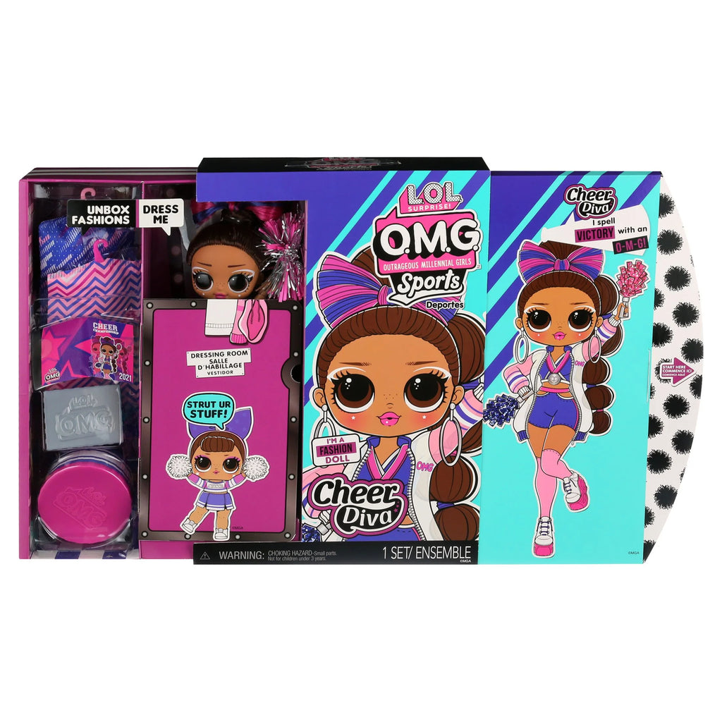 Cheerleading Fashion Doll With 20 Surprises To Unbox K6610