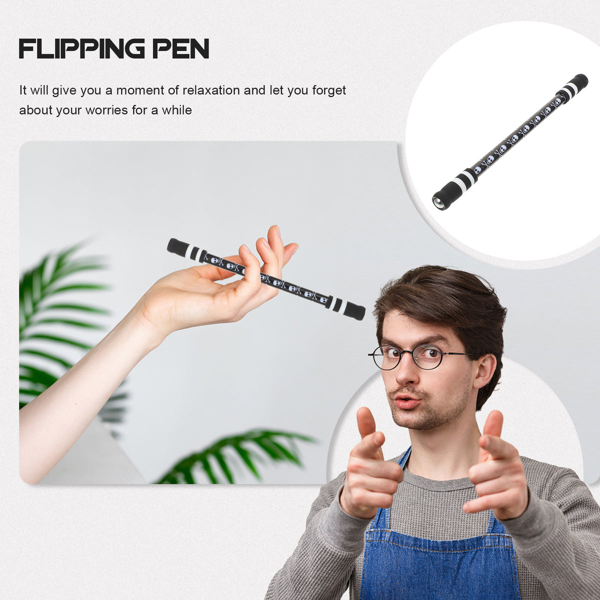 Pen Spinners Children's Toys Finger Skull Student M292957