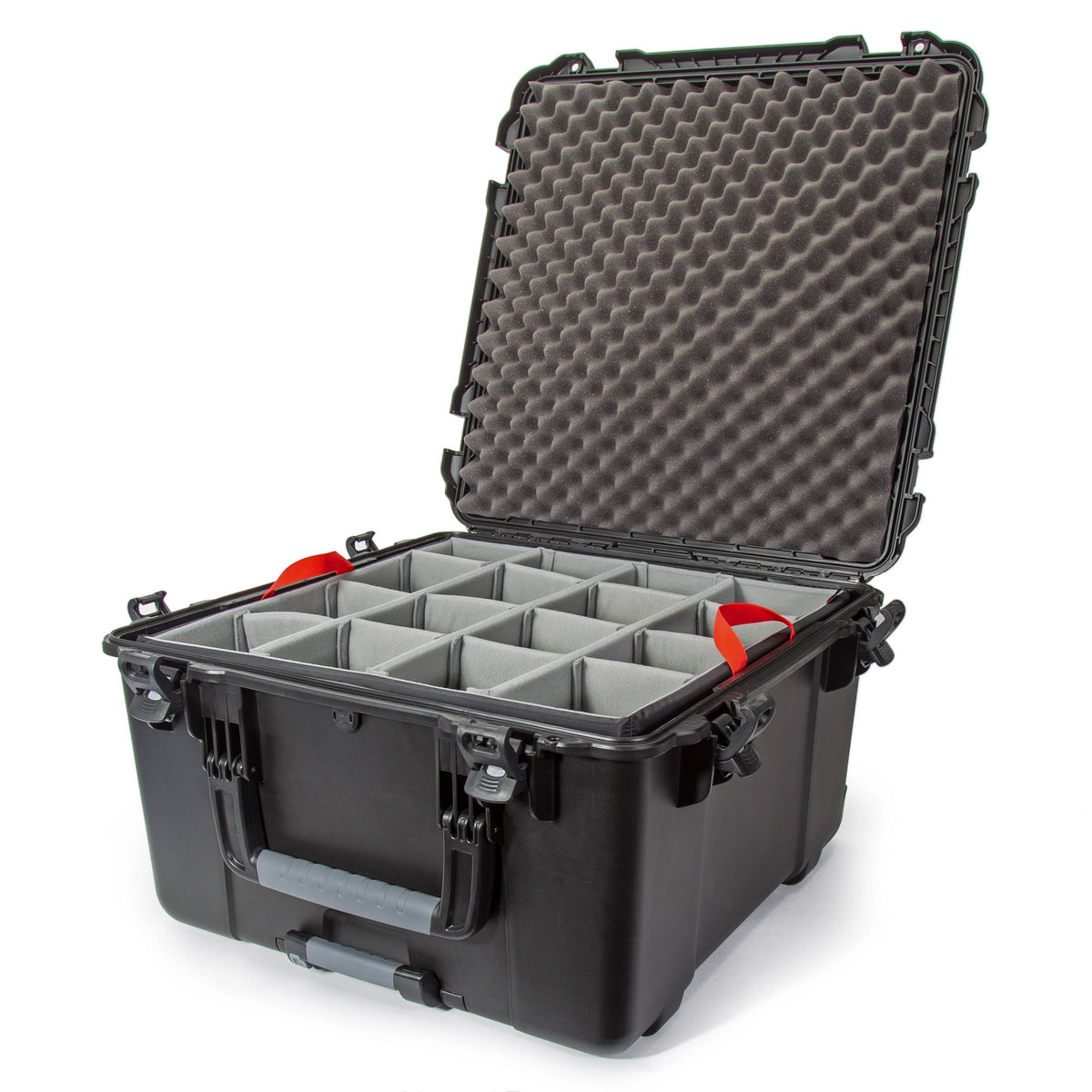 Black Hard Wheeled Case with Divider Set F298