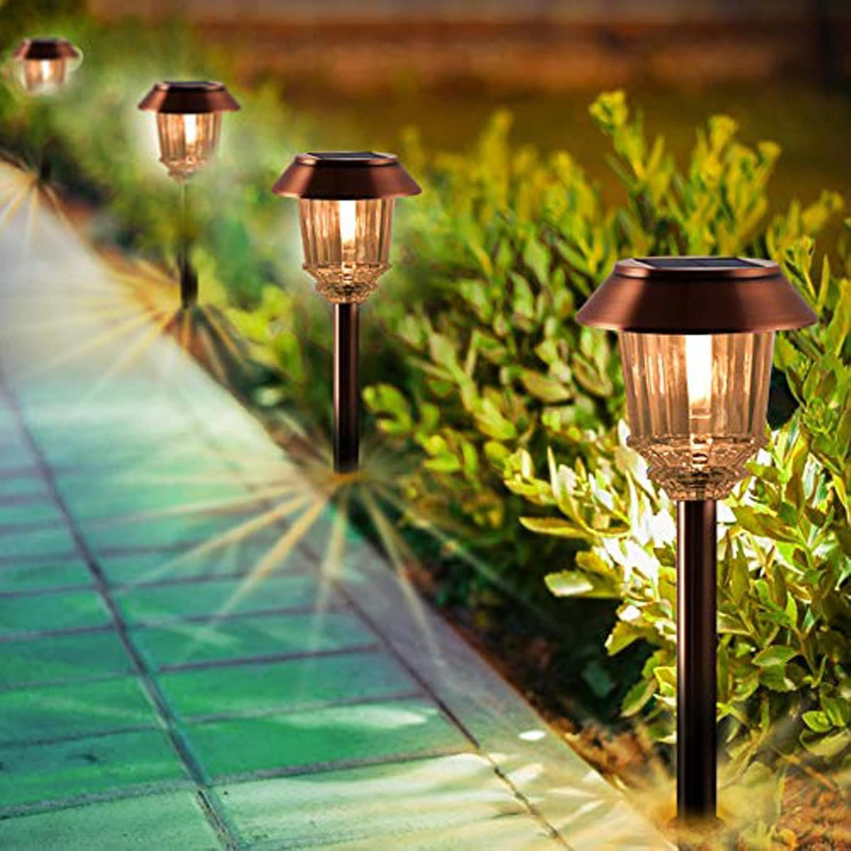 4 Pack Solar Pathway Lights T157116