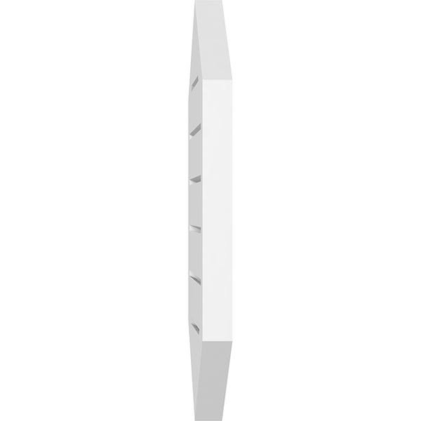 Vertical Peaked Surface Mount PVC Gable Vent R7472