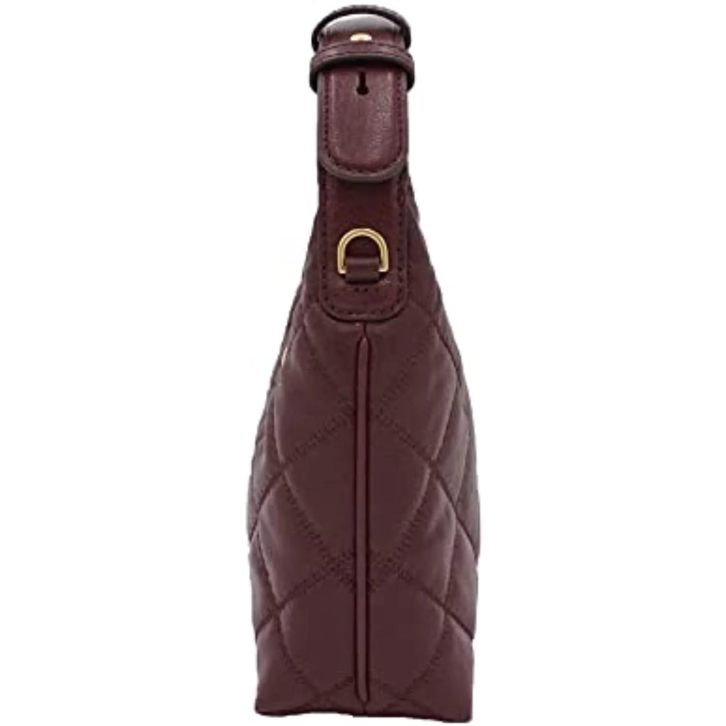 Quilted Leather Mini Hobo Bag V7712