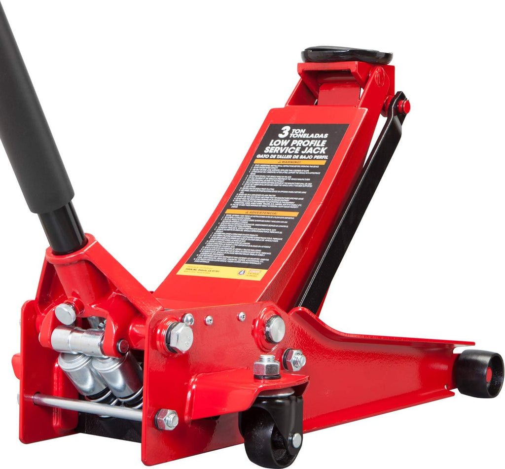 3 Ton Hydraulic Steel Floor Jack with Dual Piston Quick Lift Pump J9501