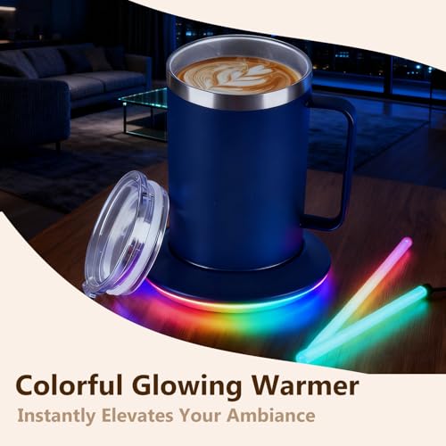 12oz USB Heated Coffee Mug with Auto Shut Off (Black) J2066