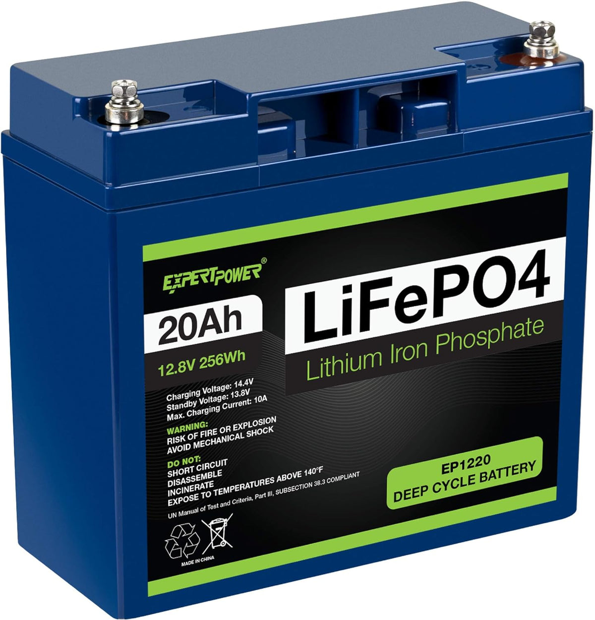 12V 20Ah Lithium LiFePO4 Deep Cycle Rechargeable Battery N362422