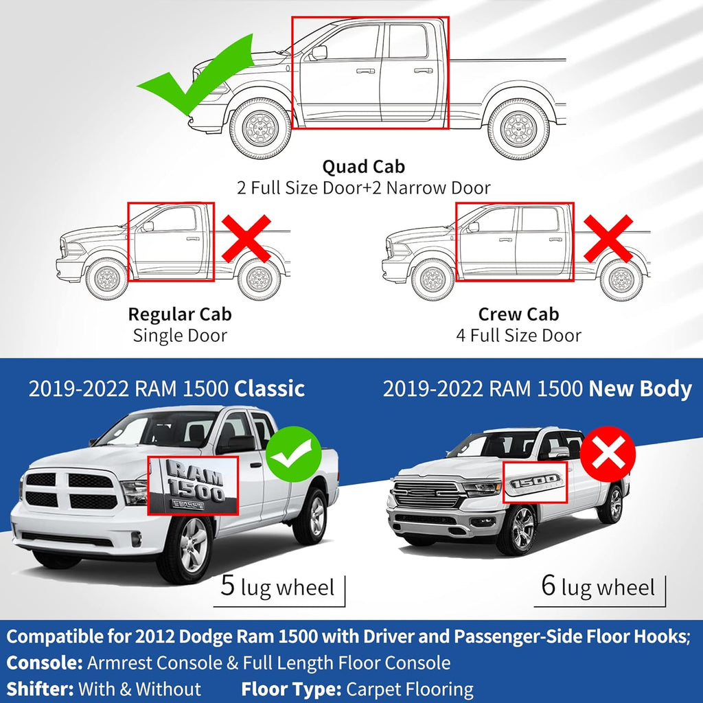 Custom Fit All Weather Front & 2nd Seat Floor Liners H216