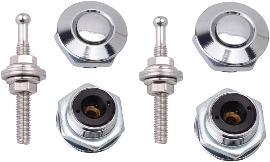 Quick Release Hood Pins 2 Pack 2.44" Diameter Black X36186