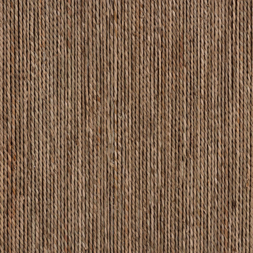 Natural Brown Seagrass and Wood Dining Table L28976