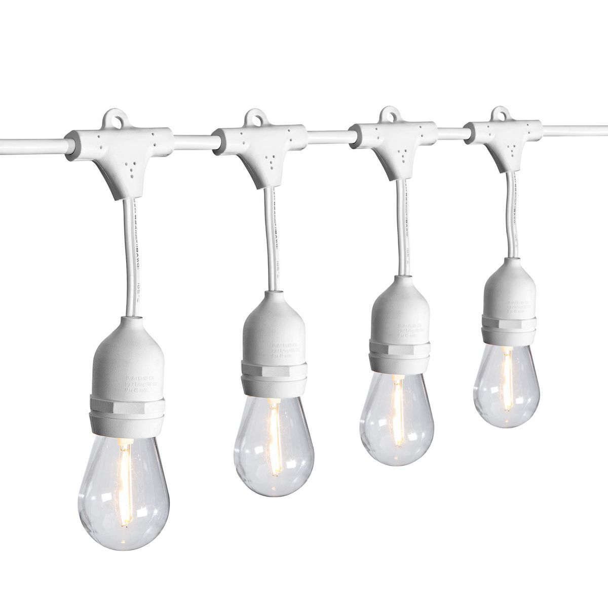 Black LED Outdoor String Lights O287368