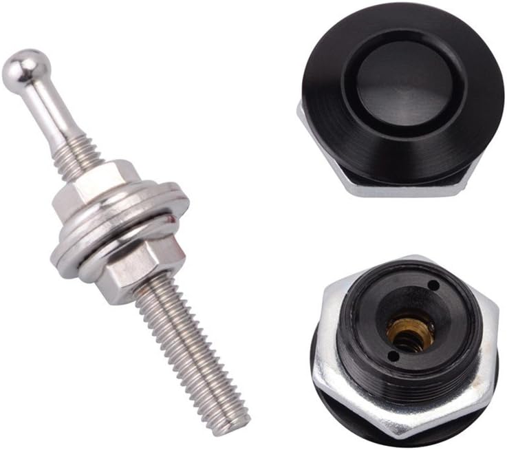 Quick Release Hood Pins 2 Pack 2.44" Diameter Black X36186