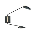 Black Satin Brass LED Wall Sconce M652