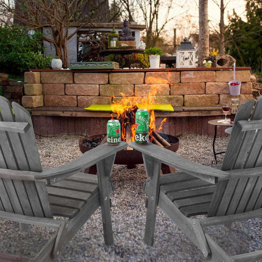 Portable Camping Chair Set of 2 Wooden Folding Chair Y6626