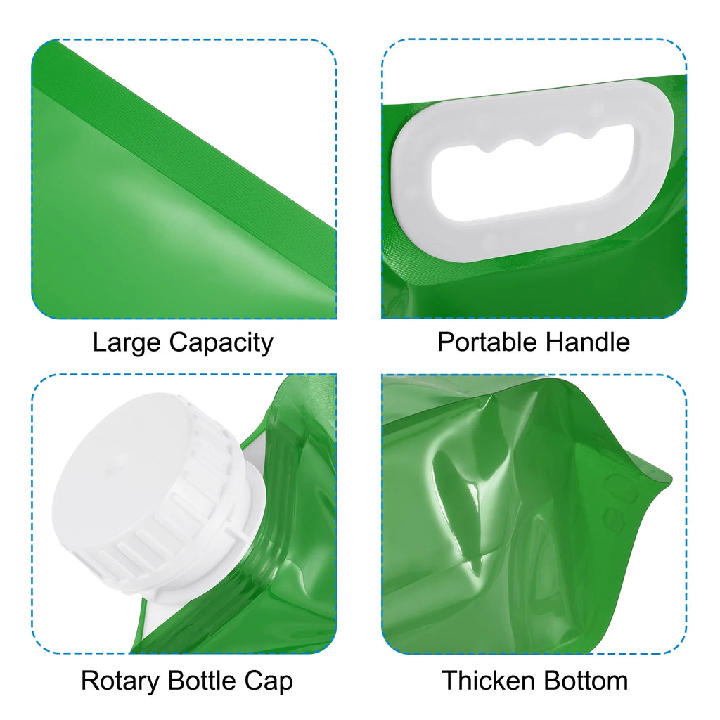 Green 6 Pack Collapsible Water Container Bag A483571