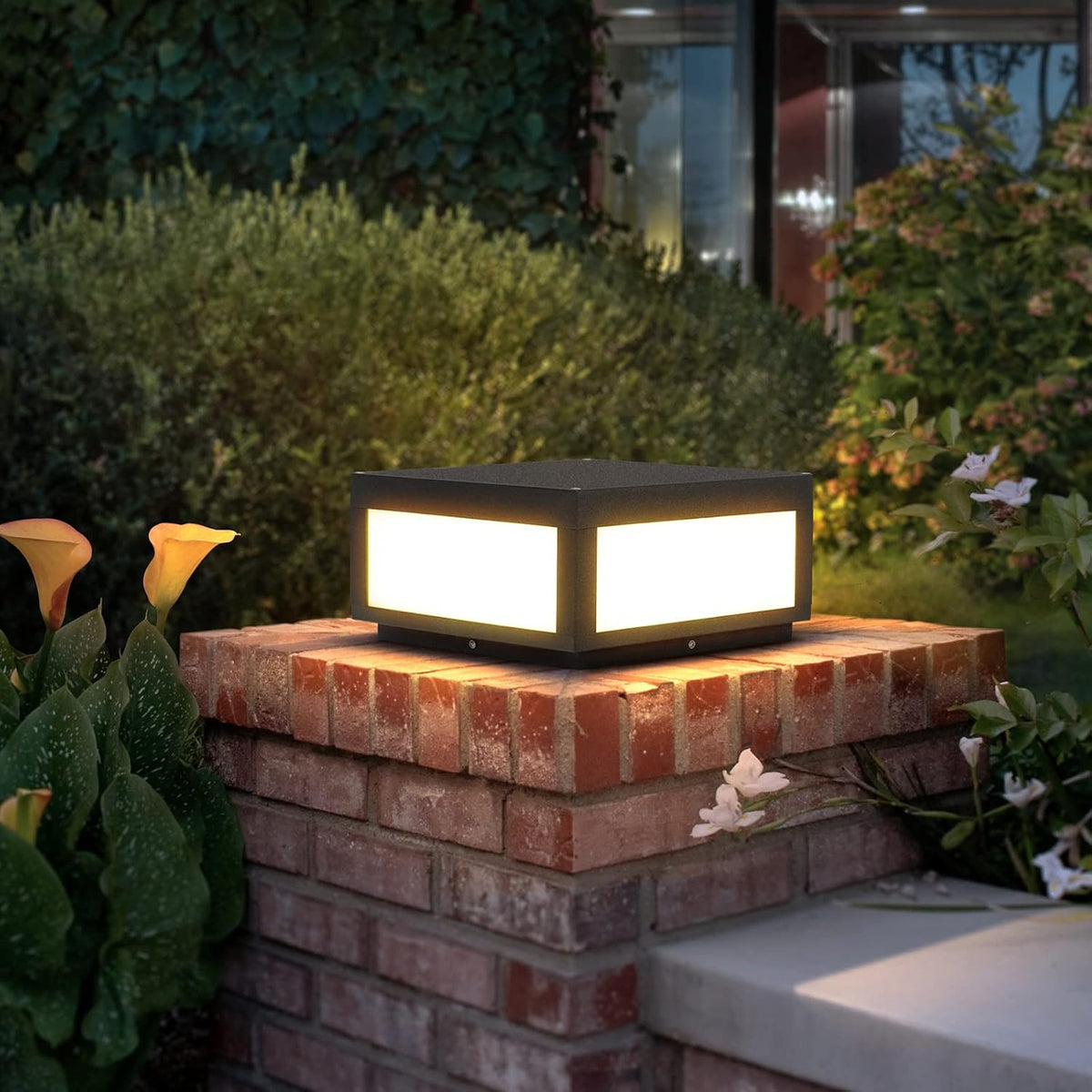 Outdoor Post Light LED Deck Cap Light with IP54 Waterproof E26 Bulb A520990