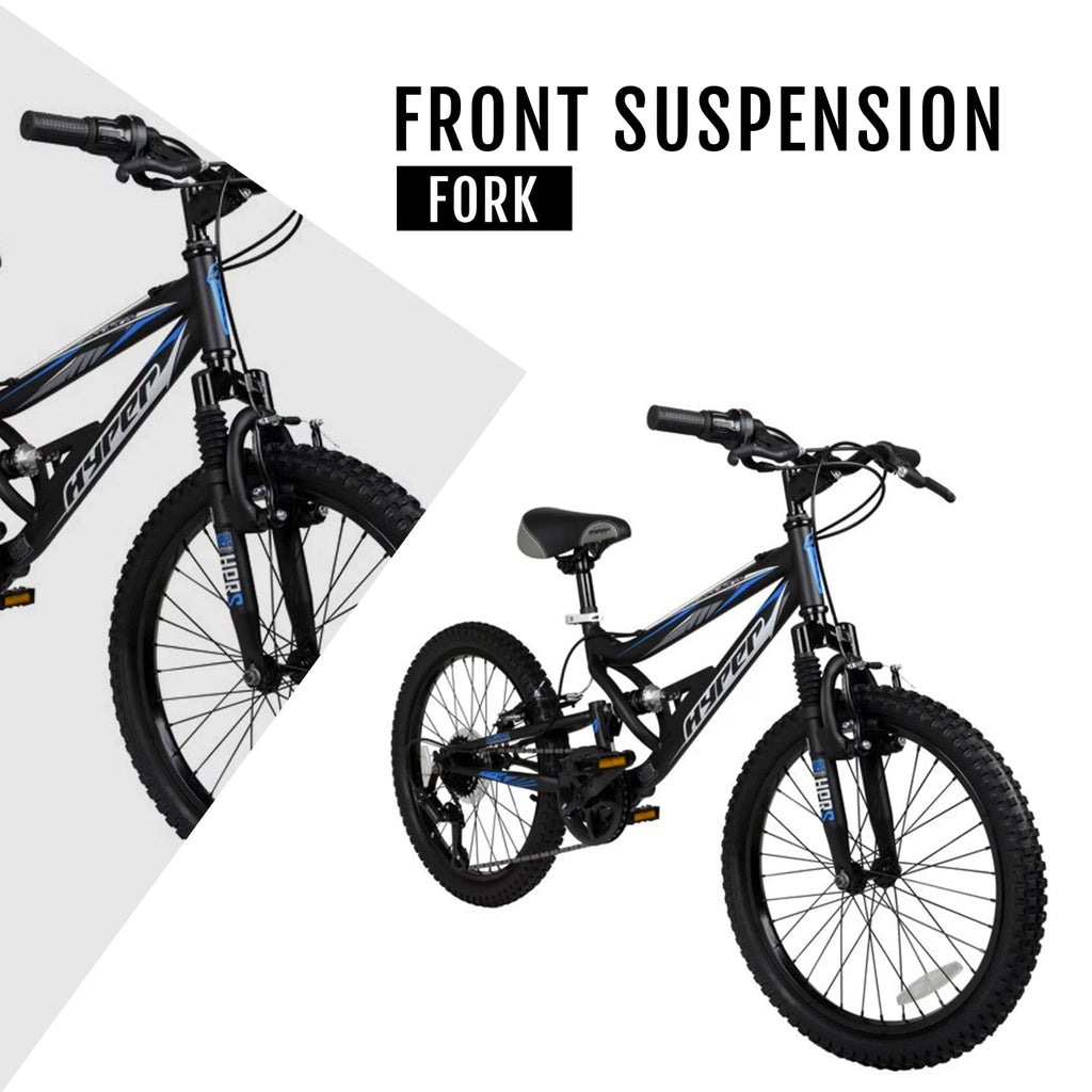 20 Boys Black Mountain Bike L237