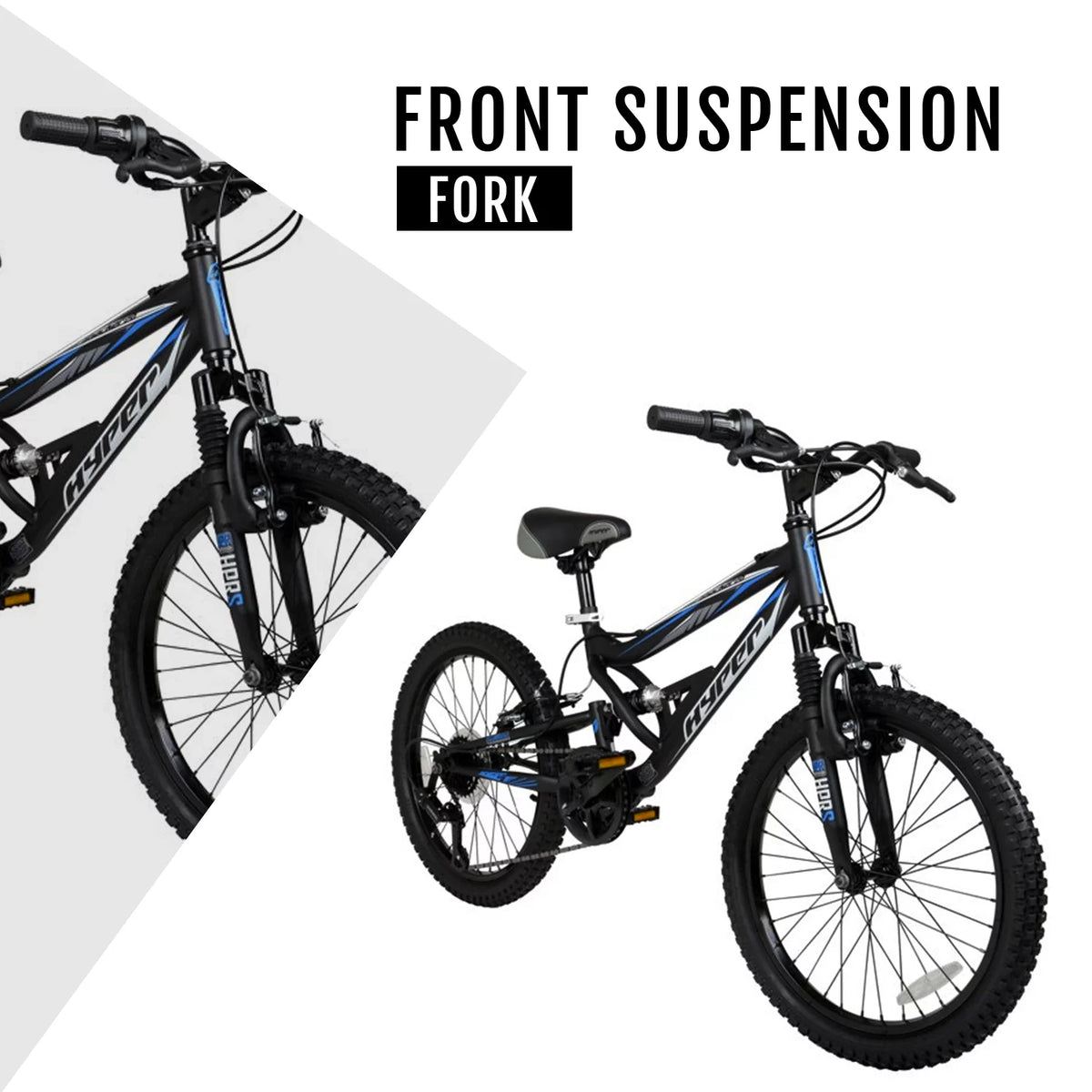 20 Boys Black Mountain Bike L237