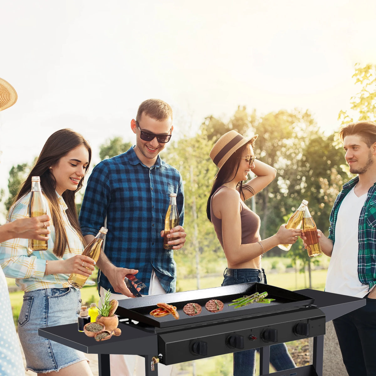 4-Burner Propane Gas Grill F18066