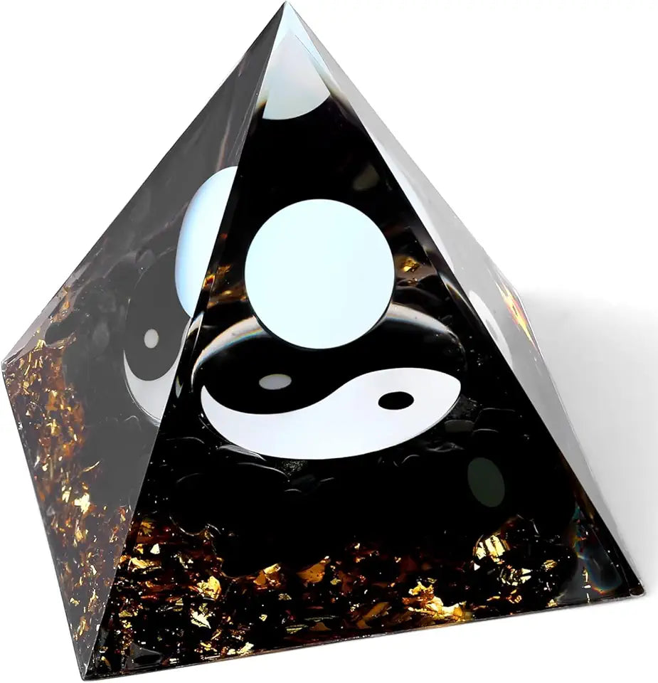Crystal Stone Orgone Pyramid Chakra Energy Stone Decorative Stones G9760