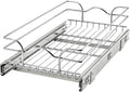 12 Inch x 22 Inch Single Wire Basket Pull Out Shelf Organizer R930