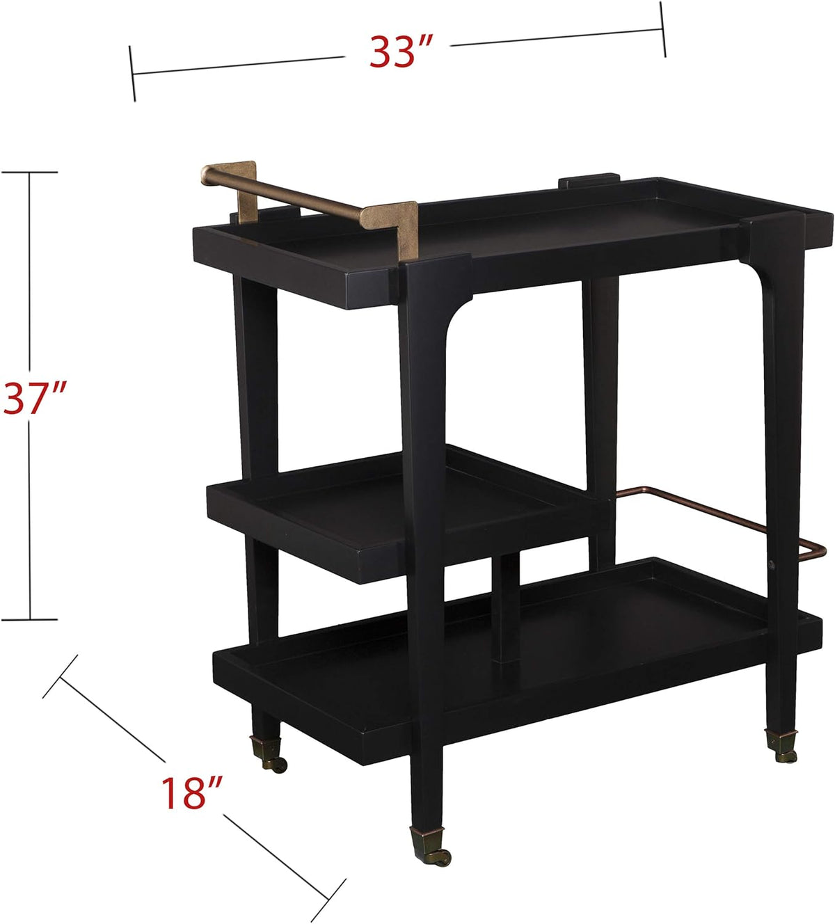 Black Bar Cart P9796