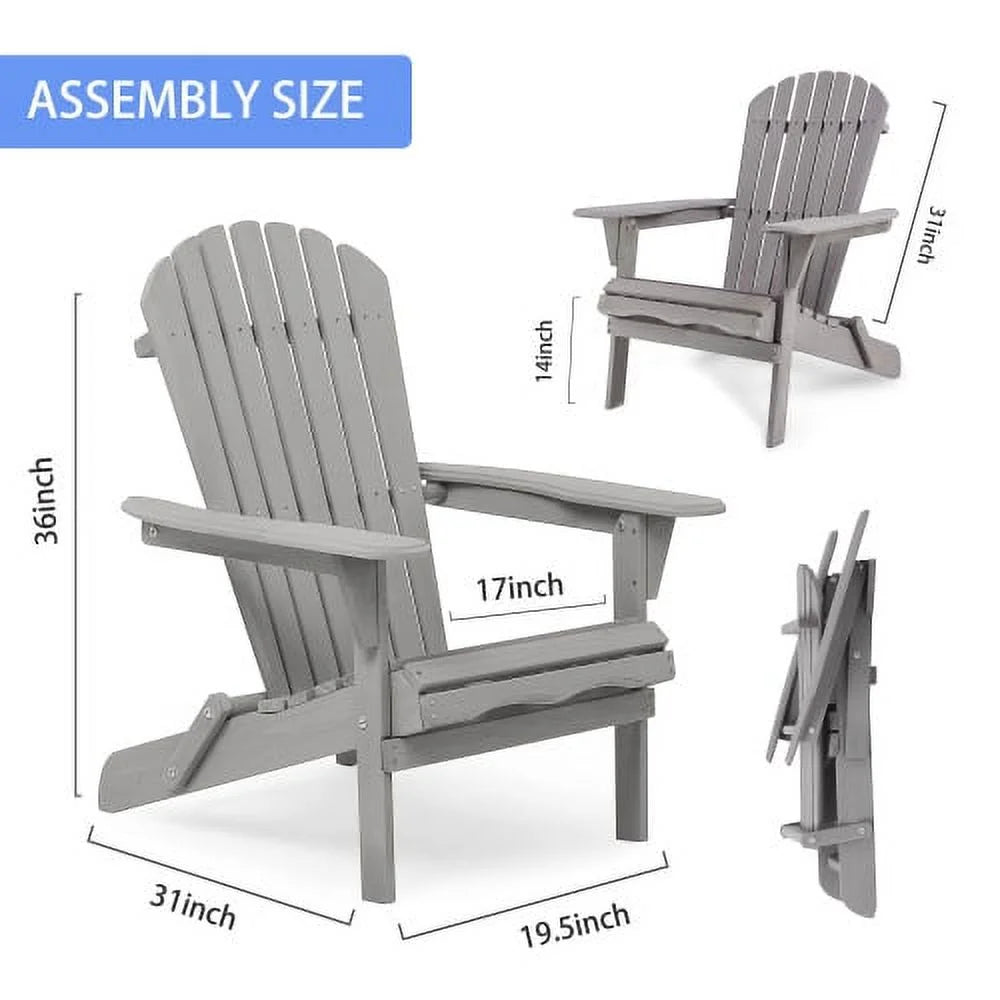 Portable Camping Chair Set of 2 Wooden Folding Chair Y6626