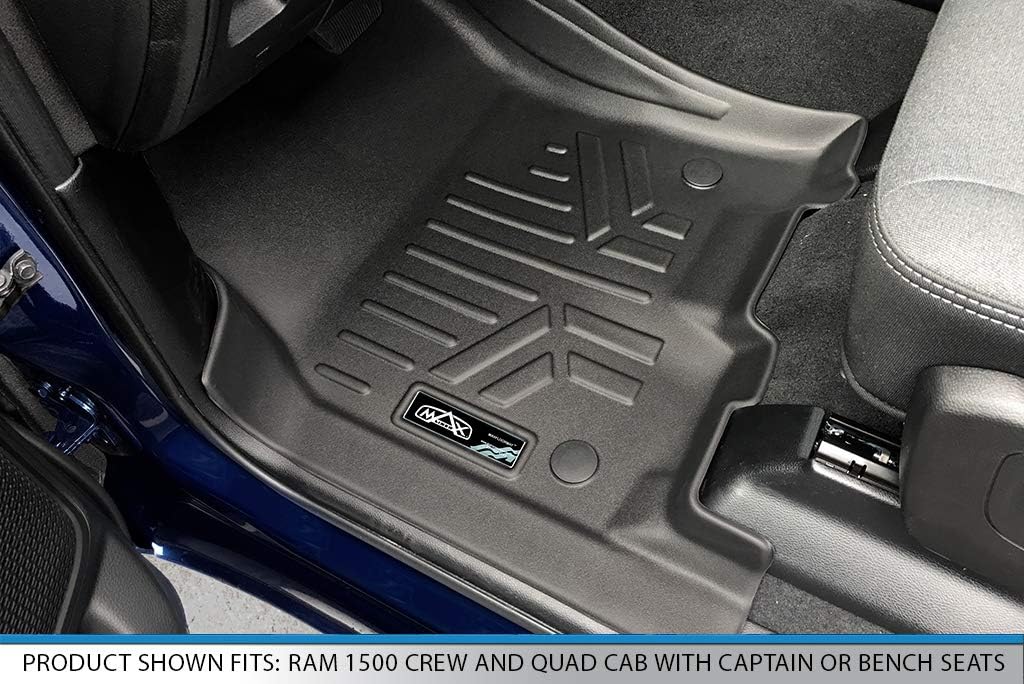 Custom Fit Floor Mats 2 Row Liner Set Black C141592