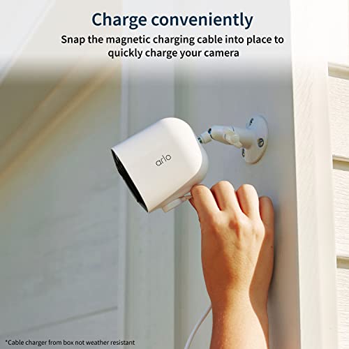 White 2K HDR Wireless Security Camera 4 Cameras I6188
