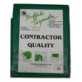 25 x 40 Black/Green Poly Tarp P217