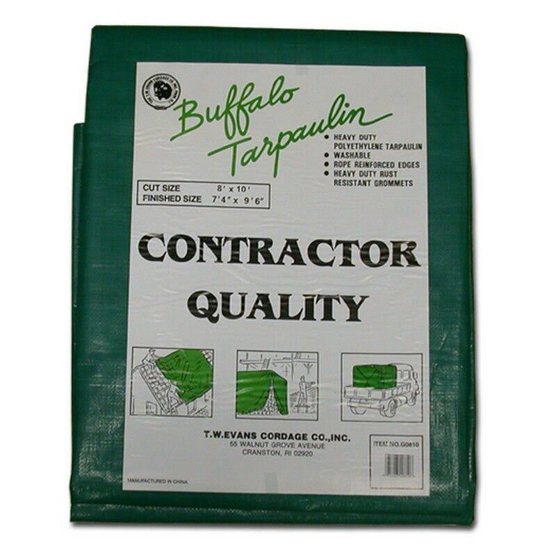 25 x 40 Black/Green Poly Tarp P217