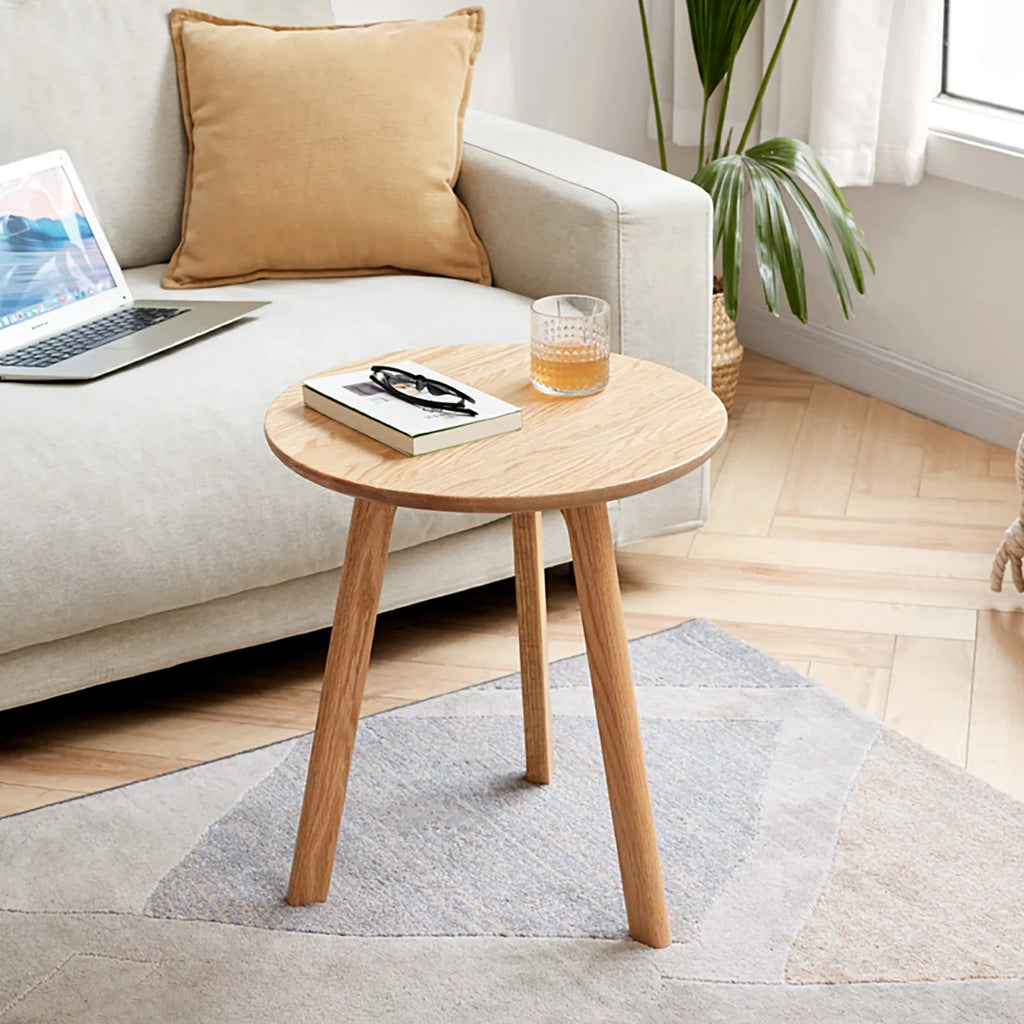 Round Solid Oak Coffee Table J4752