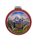 Red Glass Ball Christmas Ornament 3.5 Inch D6608