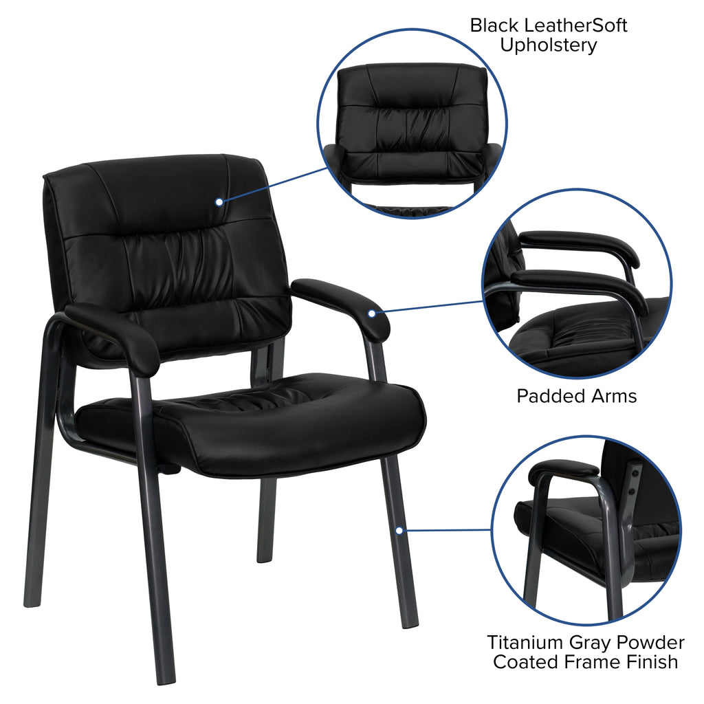 Leather Blend Reception Chair L8296