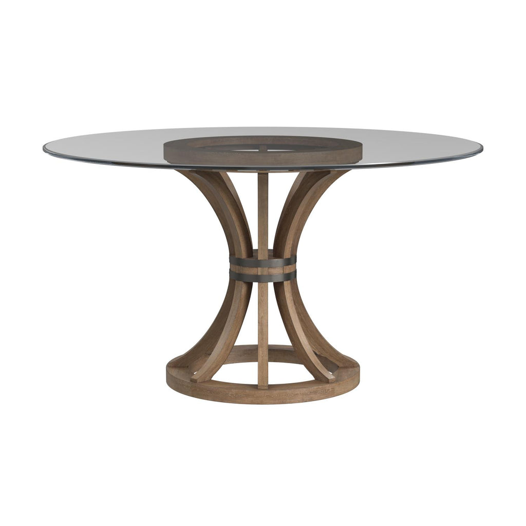 Brown Round Wood Dining Table A926