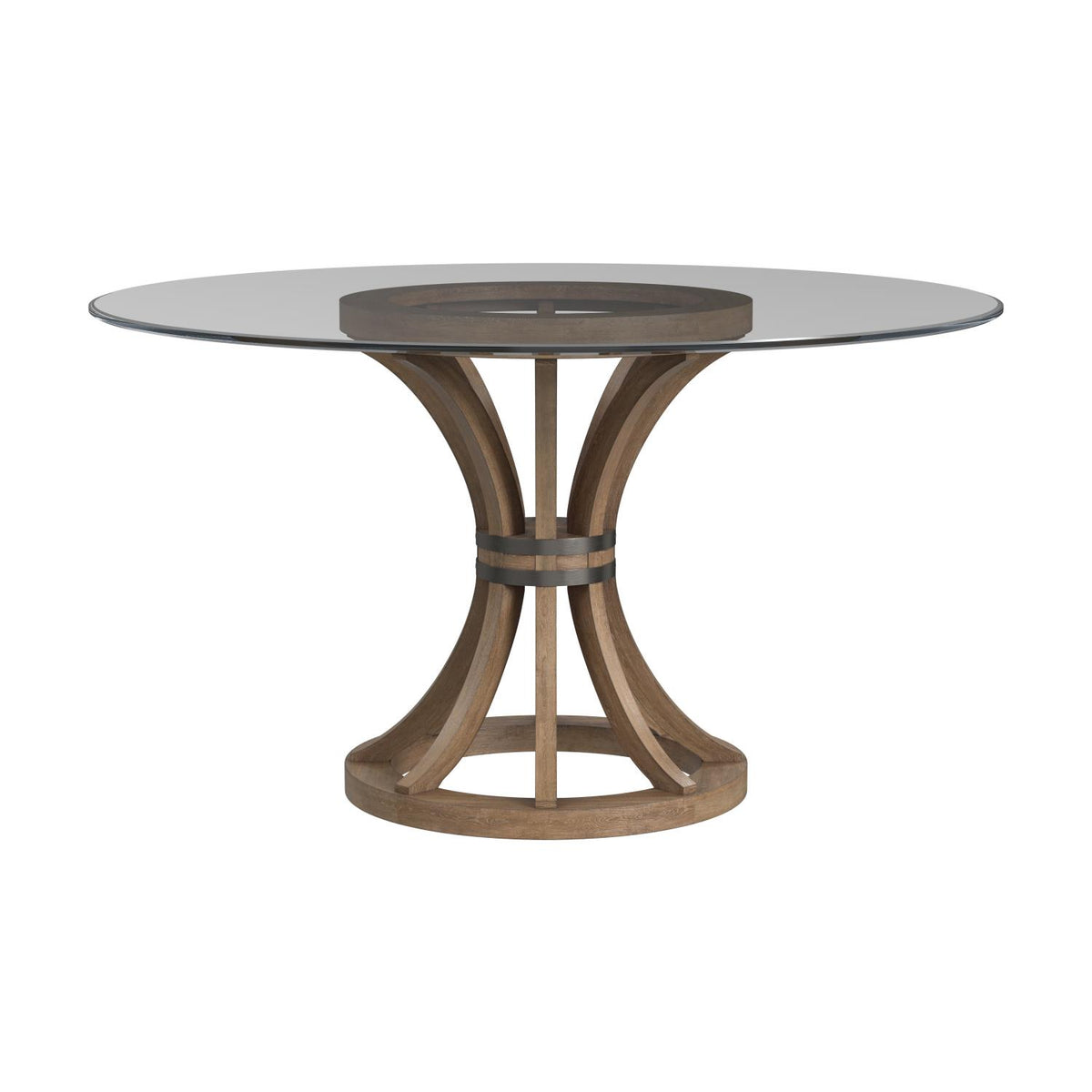 Brown Round Wood Dining Table A926