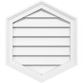 Vertical Peaked Surface Mount PVC Gable Vent R7472