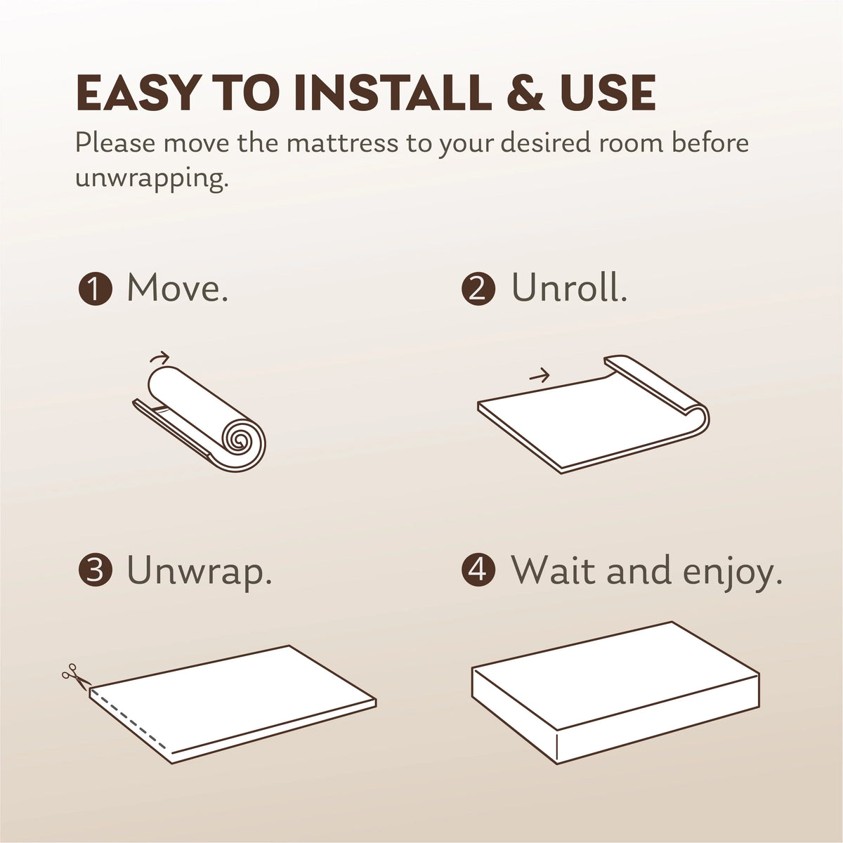 3 inch Twin Size Tri-Folding Memory Foam Mattress S154
