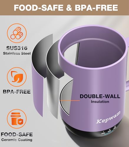 16oz Rechargeable Self-Heating Coffee Mug N997289